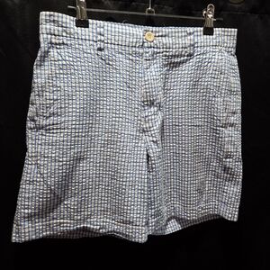 Vineyard Vines Mens 28 Blue White Seersucker Breaker Short Gingham Preppy Golf